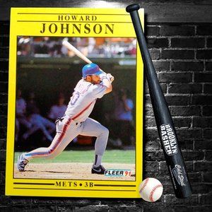 BASEBALL CARD HOWARD JOHNSON  #152 MLB FLEER 1991
